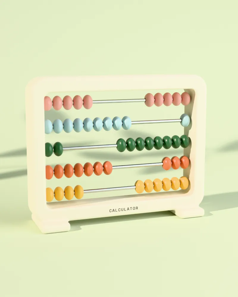 Calculator in Bone frame