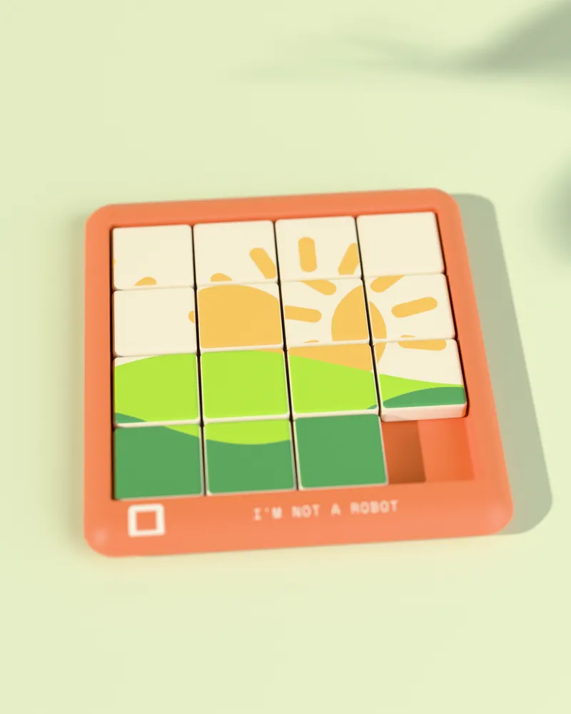 Captcha in Clay frame
