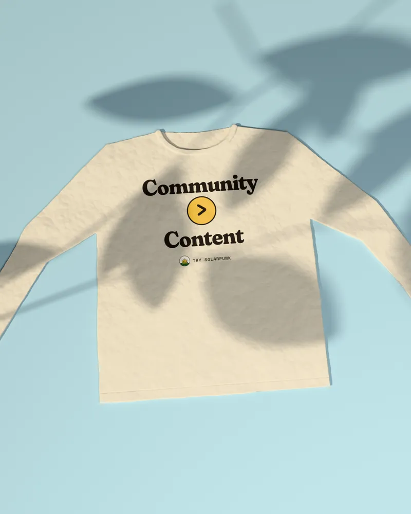 Community > Content Crewneck in Oat