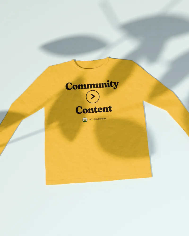 Community > Content Crewneck in Sun