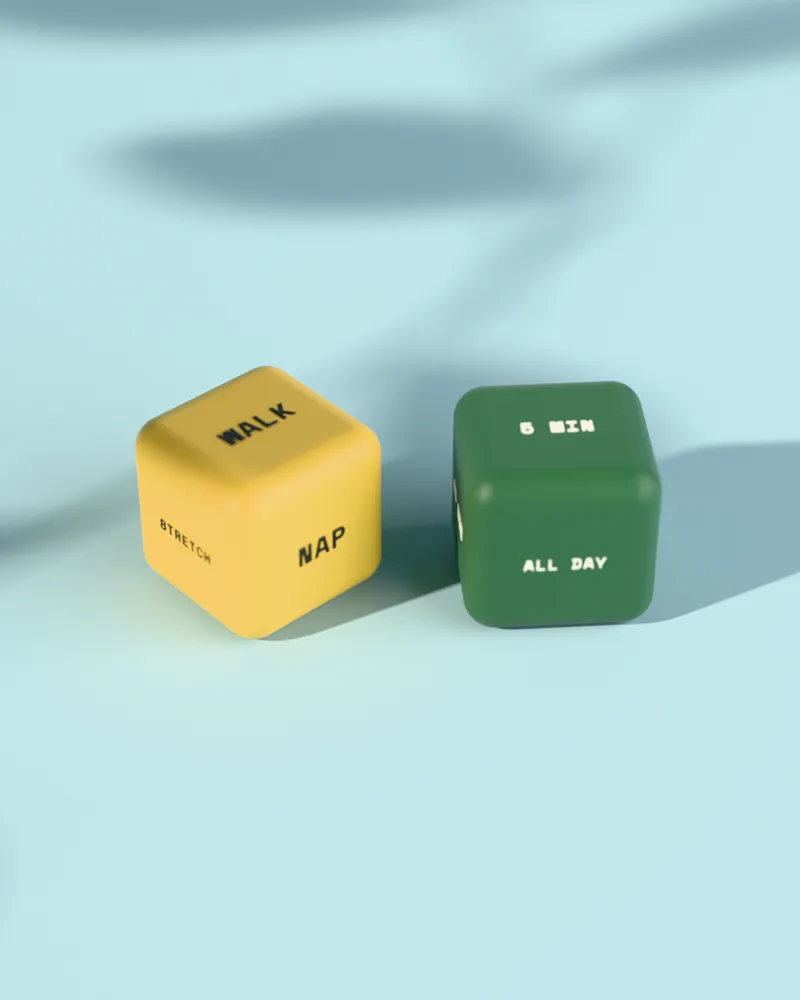 Do Something Else Dice in Sun + Moss