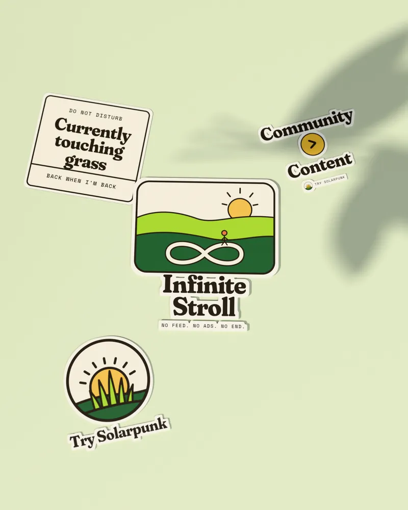 Stickers in Infinite Stroll