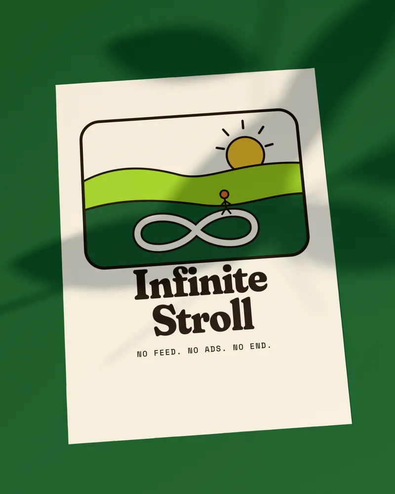Infinite Stroll Poster in 18 x 24 in