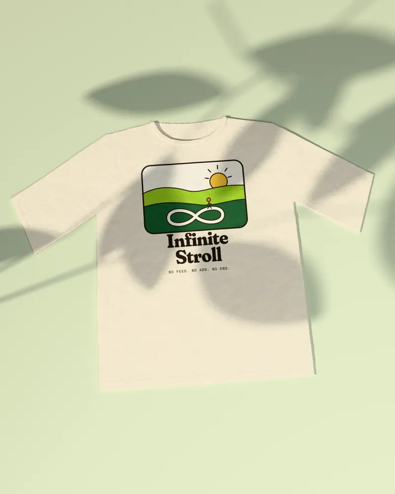 Infinite Stroll Tee in Natural